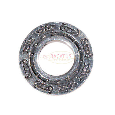 Das Original RING DING Scheibe ''Secret'' 925 Silber außen ca. 15mm innen ca. 7mm