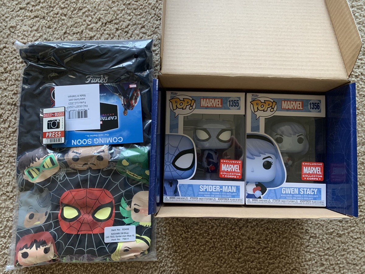 Funko Marvel Corp Spider-Man Blue Collector Box Size XL | eBay