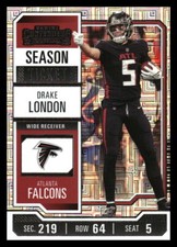 2023 Panini Contenders #5 Drake London Season Ticket Retail *Mythic Relics*