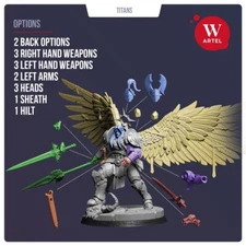 Blood Guardian Angel Paladin Artel W Collectible Miniature for Collecting
