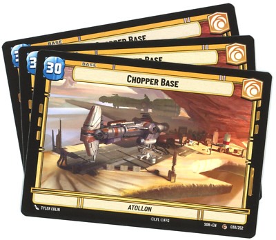 x3 Chopper Base (Experience) - Spark of Rebellion (SOR) - Star Wars