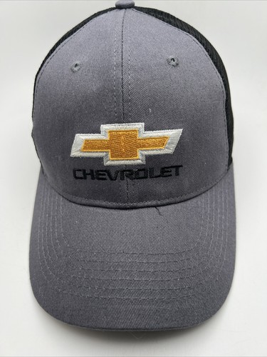 CHEVROLET Hat-Black-Mesh-Snapback-Trucker Cap-Car Auto Street Garage-Hit GR26