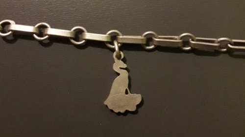 Bel Bracciale In Argento 835 Con Cane E Pavone - Bracciale A Ciondolo (j) - Foto 6 di 8