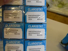 New Clarostat Potentiometer 20K ohm WA2G056S203UA Linear 0.5W Slotted B4