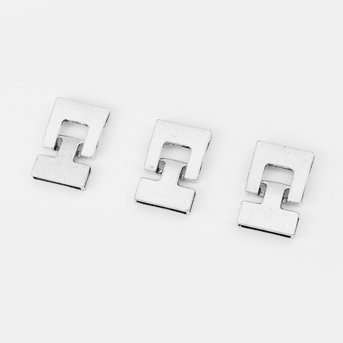 3 Sets Antique Silver T-Bar Hook Clasp For 5mm 10mm 20mm Flat Leather Bracelet - Picture 5 of 5