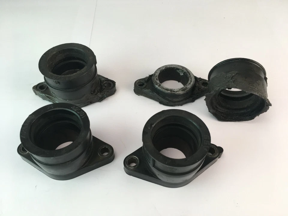 YAMAHA TT 350 INTAKE FLANGES JOINTS 1989 55V135860100 42U135960100 - Image 3 of 4