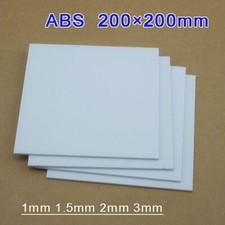 Biała płyta ABS Płyta z twardego tworzywa sztucznego | Grubość 1/1,5/2/3 mm | Rozmiar: 200 x 200 mm