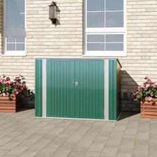 6FT/7ft Large Bicycle Bike Shed Storage Tool Container Patio Bin Store Lockable