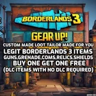 Borderlands 3 Custom Legit Gear - Gun,COM,Shield, Artifact, Grenade - PS/Xbox/Pc