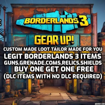 Borderlands 3 Custom Legit Gear - Gun,COM,Shield, Artifact, Grenade - PS/Xbox/Pc