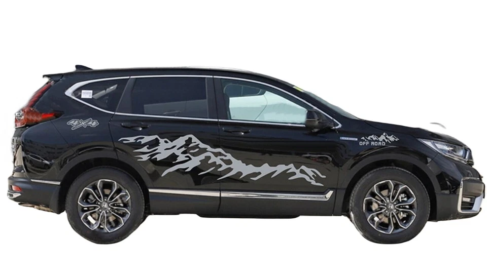 Calcomanías de vinilo gráficas para puerta lateral de montaña coche para HONDA CR-V 4X4 todoterreno Foto 3 de 4