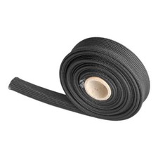 Heat Hose Fiberglass Wrap Shield Sleeve- 12 Id X 10black Adjustable Hose 10ft