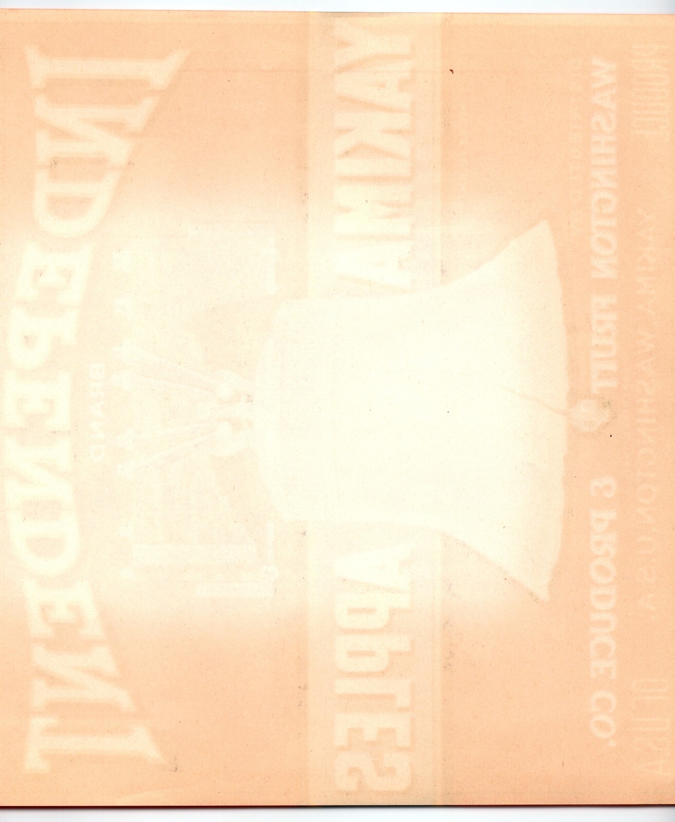 Independent Apples Crate Label Liberty Bell 1940s Vintage Original Yakima Wash