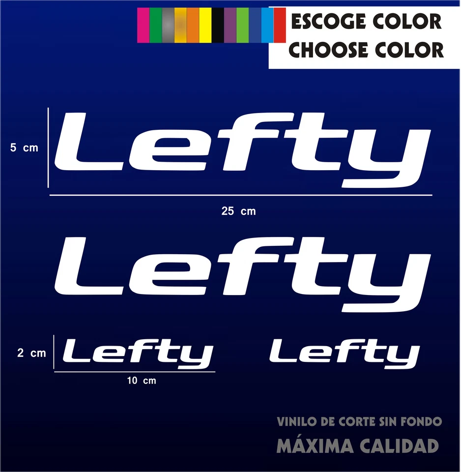 4 X PEGATINAS -STICKER- VINILO -PACK - SPONSOR- LEFTY - Vinyl - CANNONDALE Bike