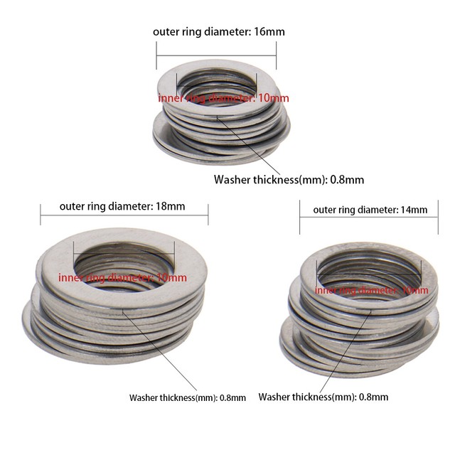 20Pcs M10 Conical Cupped Washers Spring Washers Hardware Kits Stainless