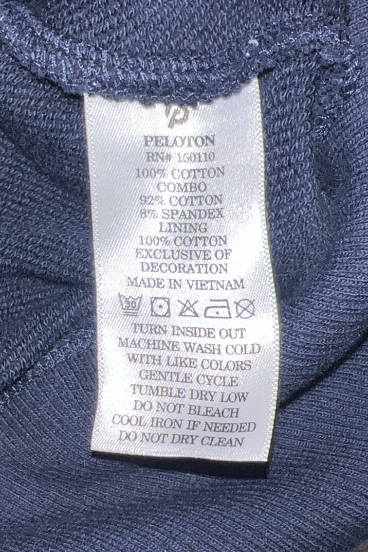 Peloton Rib Insert Pullover Hoodie Sweatshirt Nav… - image 4