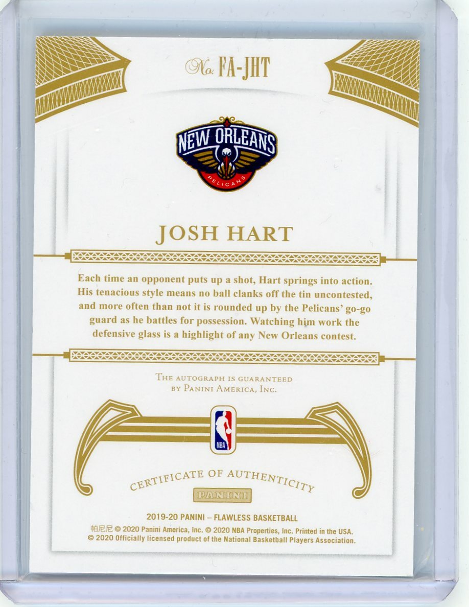 2019/20 Panini Flawless Gold Autograph #FA-JHT Josh Hart #08/10 | eBay