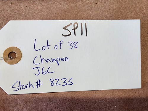 QUANTITY OF 38 CHAMPION J6C SPARK PLUGS, 823, NEW/NEVER USED, SP11 - 第 9/9 張圖片