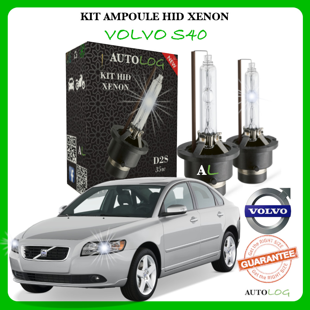 Ampoule Xénon 6000K Haute Performance pour Phares Volvo S40 Standard Aligné