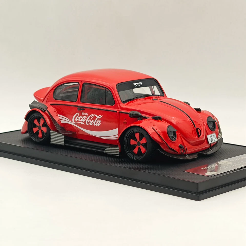RAM Collectibles 1/18 RWB Volkswagen VW Beetle COCA-COLA WIDE BODY Red RM0029 - Image 2 of 4