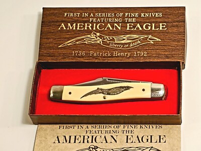 Vintage AMERICAN EAGLE LIMITD EDITION - 3 Blades Pocket Knife-Made in USA. MINT 