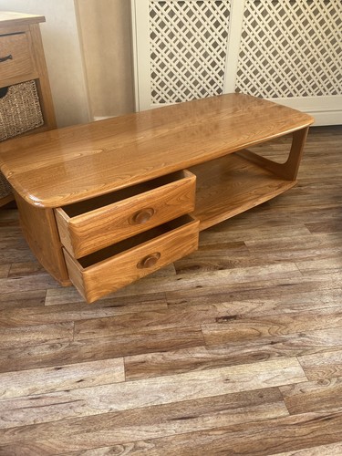 FINE MODERN ERCOL TV CABINET MINERVA COFFEE TABLE | eBay