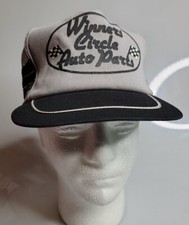 VTG Winners Circle Auto Parts NASCAR Three Stripe Trucker Hat Rare Made In USA