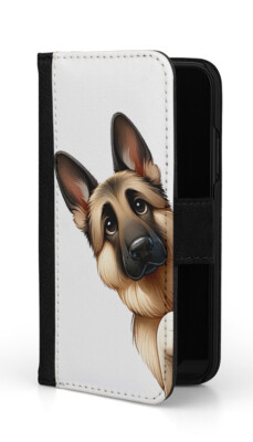 Sunny-Case Klapphülle Flip Case Etui für Samsung S22 ULTRA Schäferhund wachsa
