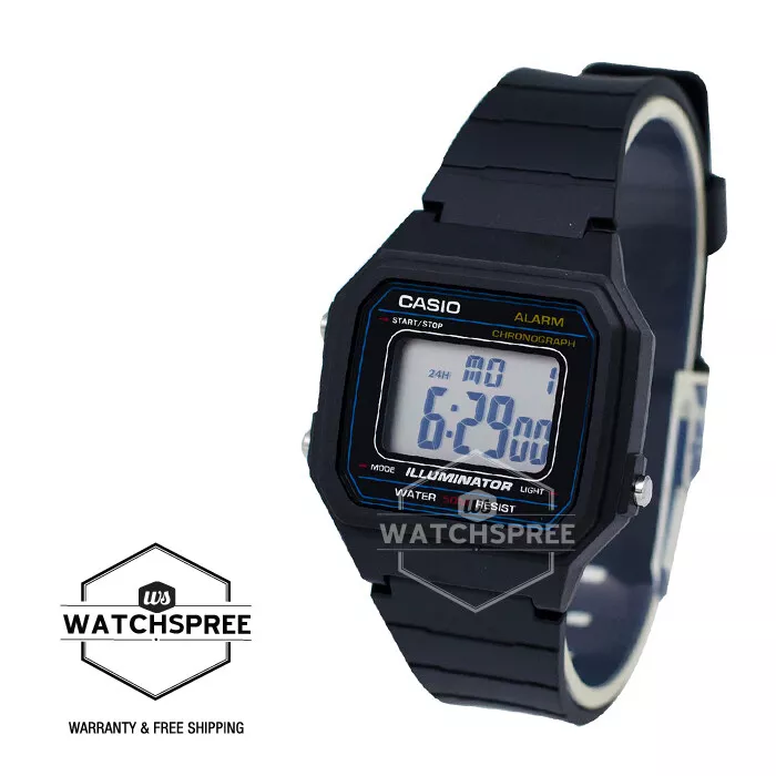 Instrument husdyr Let at læse Casio Men&#039;s Standard Digital Watch W217H-1A | eBay