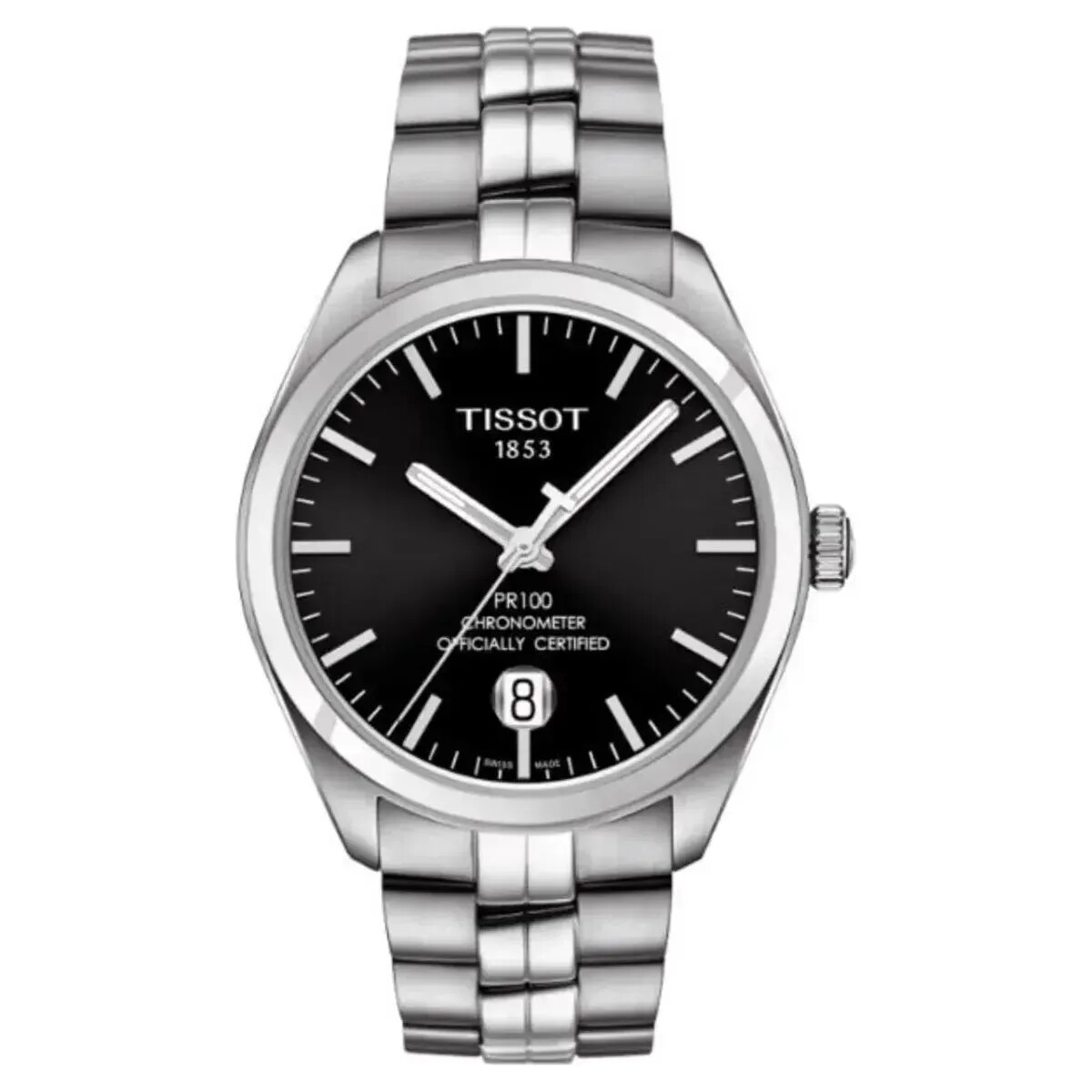 Tissot PR 100 Black Dial Stainless Steel Watch T101.408.11.051.00