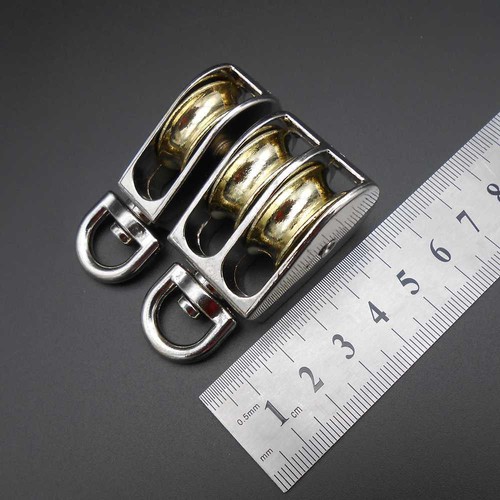 43 mm 58 mm 86 mm Schwenkrolle Hängescheibe Takelage Single Double Universal Rad - Bild 6 von 17