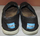 TOMS Size 7 Casual Canvas Slip On Comfort Flats Shoes W7 Faded Black — photo 4