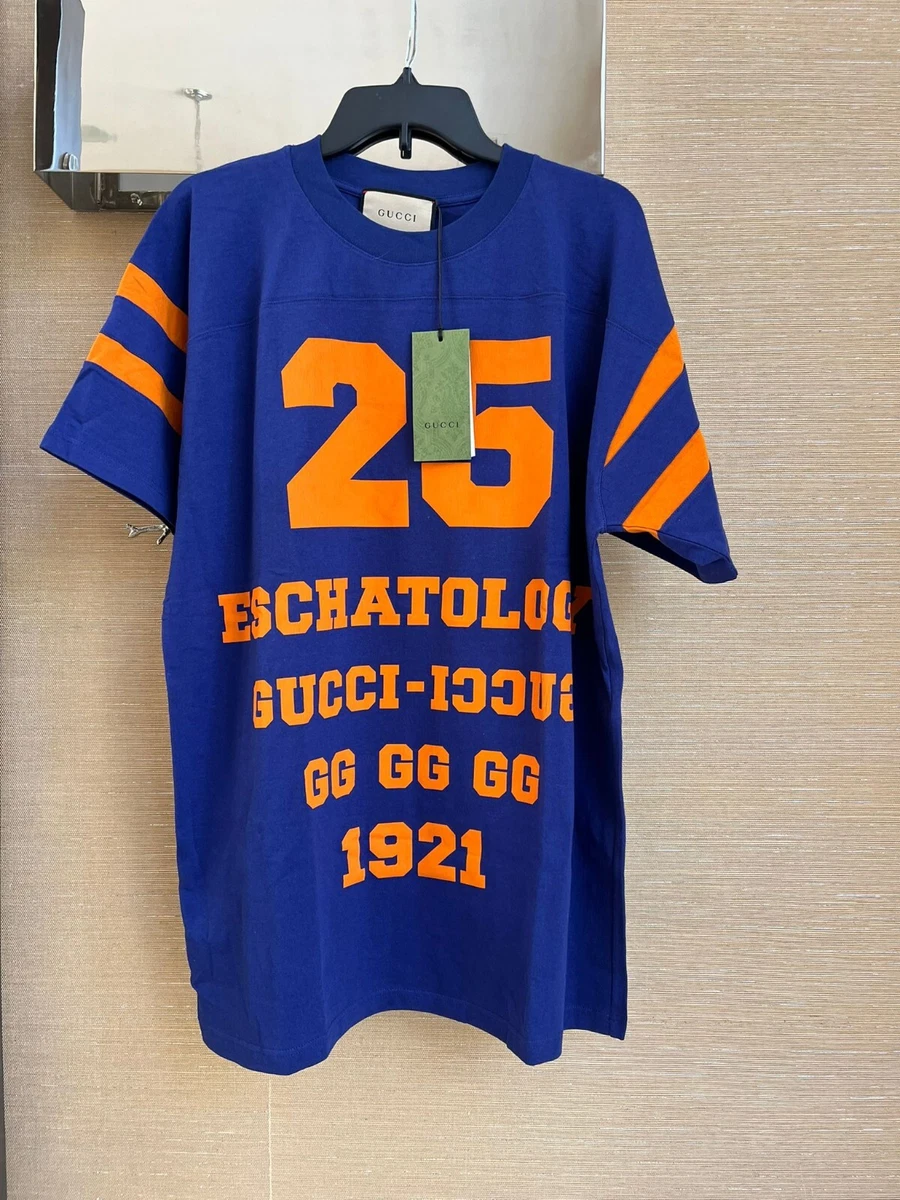 Gucci , Blind For the Love “25” Eschatology T-Shirt in Navy , BNWT Small