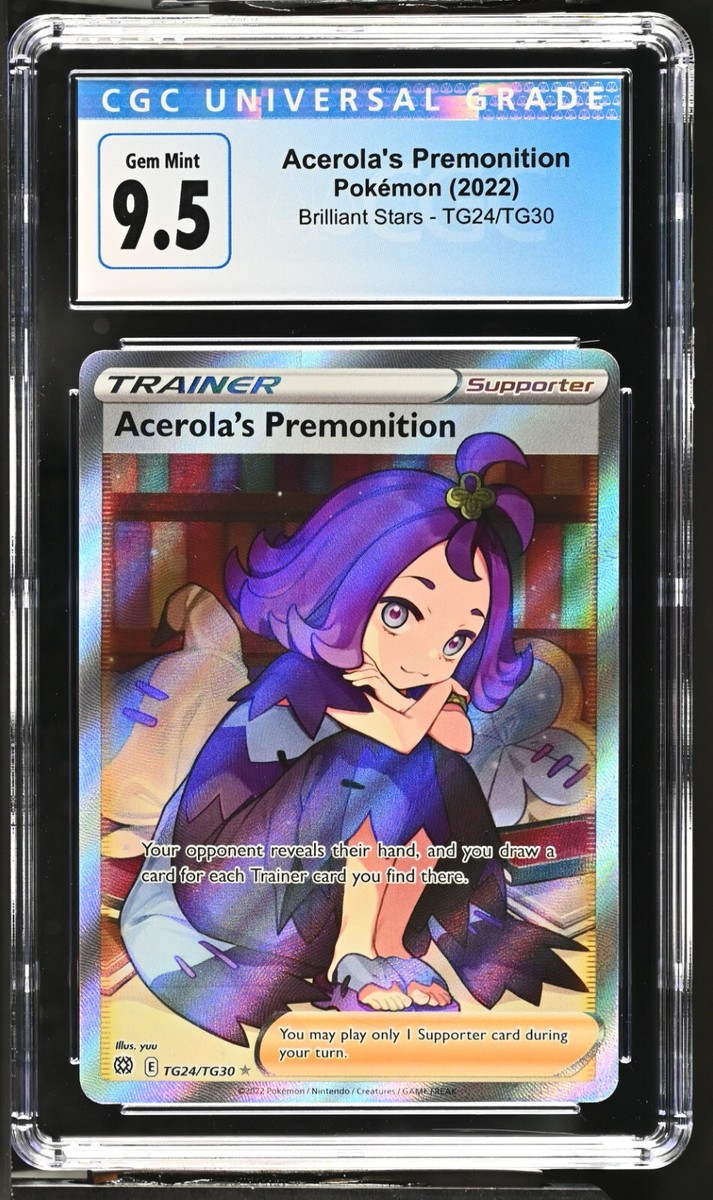 CGC Graded 9.5 Acerola's Premonition TG24/TG30 Brilliant Stars