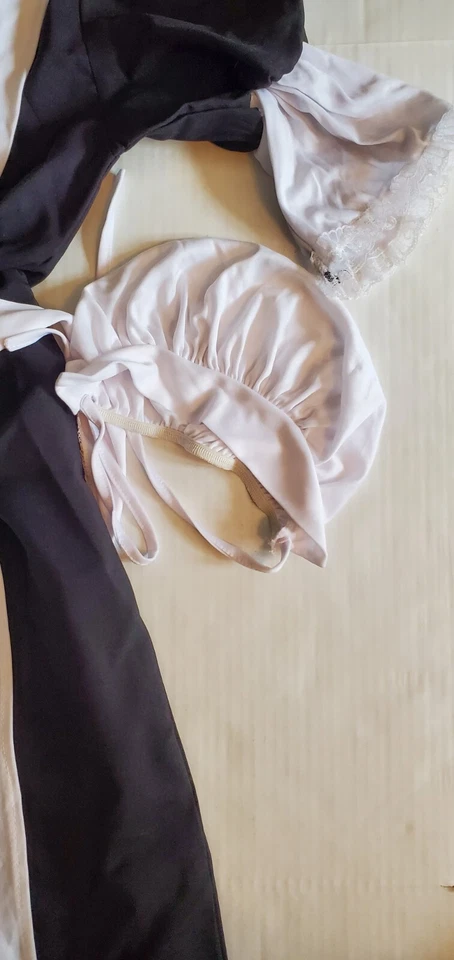 Niñas 8-10 Mediano Peregrina Niña Vestido Colonial Halloween/Acción de Gracias Disfraz RG Foto 4 de 4