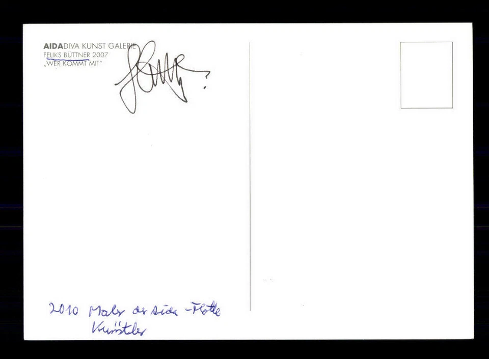 Feliks Büttner Maler Autogrammkarte Original Signiert ## BC 189482 - Bild 2 von 2