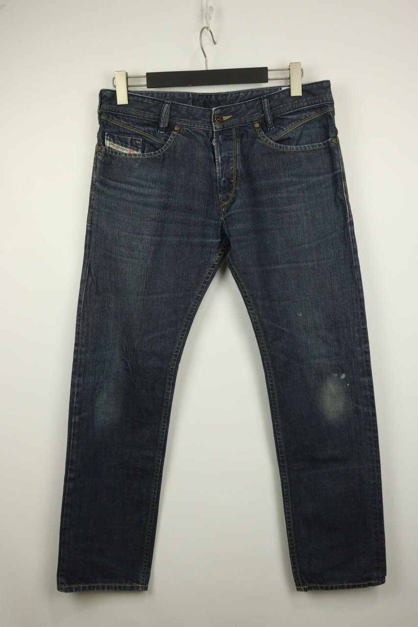 DIESEL IAKOP Denim Wash 0088Z REGULAR SLIM TAPERED Jeans W32 L32 Button Fly
