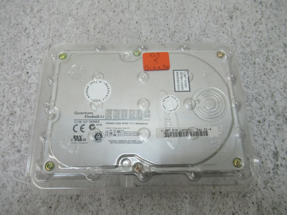 Quantum Fireball 3LA04A011 Rev.01AFestplatte ALA50X10 Unused - Image 3 of 4