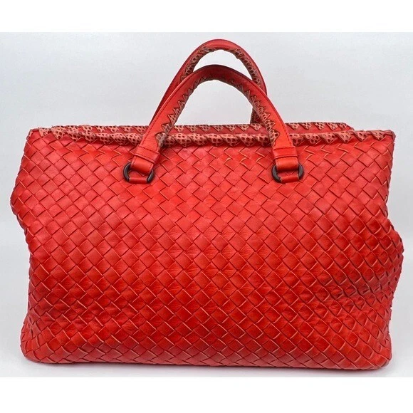 Bottega Veneta RARE Intrecciato Woven Leather Square Zip Tote eBay