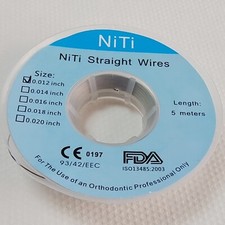 Filo per arco ortodontico dentale super elastico Niti lungo 5M filo dritto tondo
