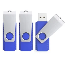 Kootion USB 2.0 3PCS 16GB Metal Anti-skid Flash Drive Memory Sticks Thumb Drives