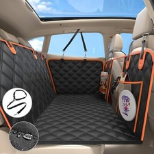 Dog Car Seat Back Seat Extender for Dogs Support 400lbs, Detachable Hard Bottom