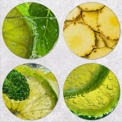 Fruchtscheiben Ceranfeld-Abdeckung Schneidebrett Glas Sicherheitsglas fi 40 cm
