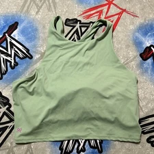 Ruby Ribbon Tank High Neck Workout Tank #1842 Green (Size 48)