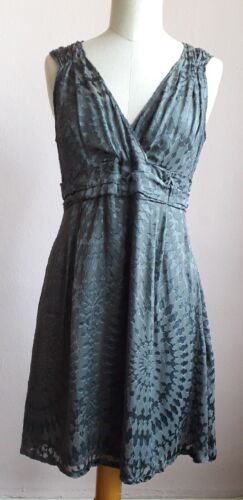 PENNYBLACK / MAX MARA Kleid Gr. 38 Grau, Ohne Arm, Kreismotive - Bild 2 von 8