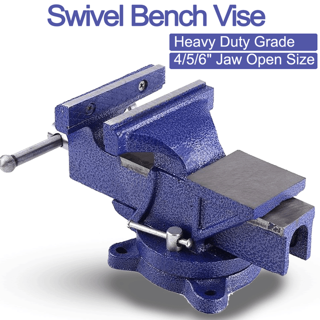 4/5/6" Swivel Bench Vice Vise Jaw Clamp Heavy Duty Jaw Working Area eBay