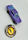 Hot Wheels 1968 Redline CUSTOM BARRACUDA PURPLE with PURPLE Interior  + Badge