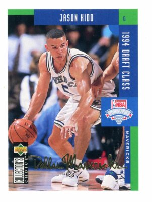 SALVINO　JASON KIDD 　NBA 1994 TOPPS EMBOSSED JASON KIDD #102 ROOKIE DALLAS MAVERICKS