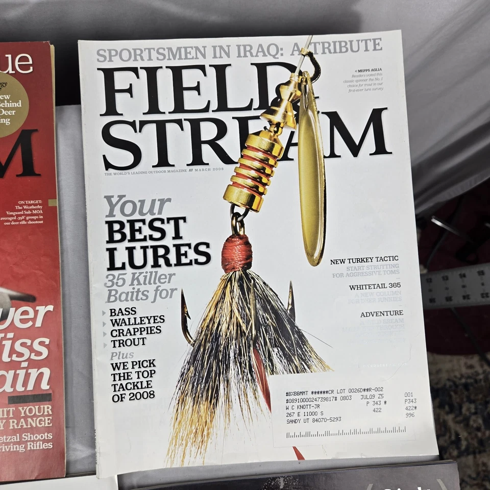 Field and Stream magazines lot of 6 magazines 2008 09 Hunting Fishing Camping Ex - Image 4 of 4