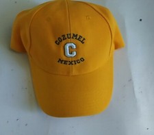 Cozumel Baseball Style Hat Cap Yellow Nice